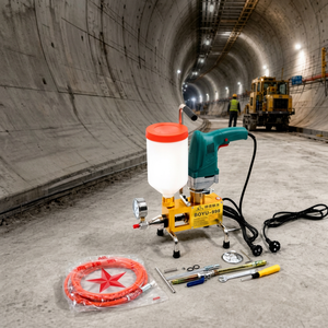 Machine d'injection de coulis haute pression Boyu 998 étanche à 2 pompes, double acier, HDPE, béton, polyuréthane, ISO9001 - Product Image 1