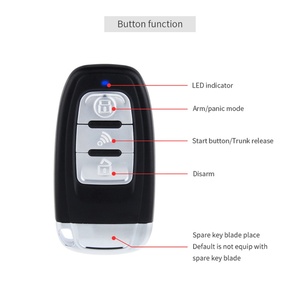 EASYGUARD PKE <b>Car</b> Alarm System with <b>Push</b> Engine Start, Remote Engine Start Keyless Entry - Product Image 3