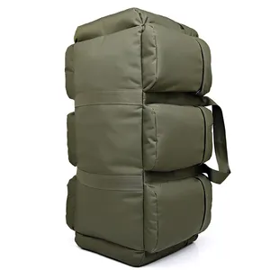 थोक 90l सैन्य बैग-90L बड़े क्षमता पुरुषों की सैन्य सामरिक बैग निविड़ अंधकार ऑक्सफोर्ड लंबी पैदल यात्रा डेरा डाले हुए Backpacks यात्रा बैग
