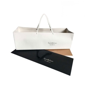Extended Horizontal Lift Gift Box Paper Bag Mother's Day Rectangular Gift Bag Flower Packing Box Paper Handbag Wholesale - Product Image 1