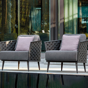 Meilleures ventes : Ensemble de salon de jardin modulable en corde et alliage d'aluminium pour extérieur et villas - Product Image 3