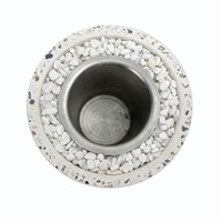 Brûleur à bioéthanol autoportant Bongo BGA11287, cheminée de table en métal au design classique avec écran de protection