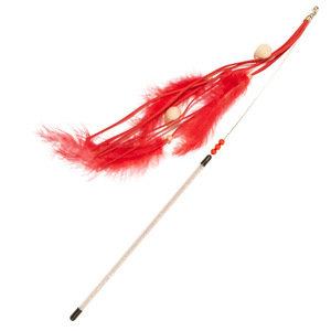 Factory direct sales of cat toys with deer <b>down</b>, <b>feathers</b>, and tassels; fun, durable, and scratch-resistant cat toys made with - Product Image 3