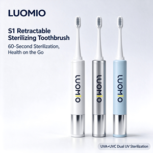 Cepillo de Dientes Retráctil LUOMIO con Esterilizador UV, Estuche Portátil de Viaje, Cuidado Bucal, Higiene Dental, Cepillo Plegable para Artículos Esenciales del Hogar - Product Image 1