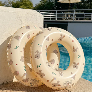 Adult Inflatable Swimming <b>Ring</b> With Rabbit Pattern For Pool Fun And Water Sports - Product Image 1