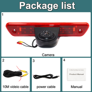 GAYINTT-luz de freno trasera para coche, cámara de visión trasera para Citroen, Jumpy, espaciador, <span class=keywords><strong>Peugeot</strong></span>, Expert, Traveler, Toyota, ProAce, 1080P - Product Image 5