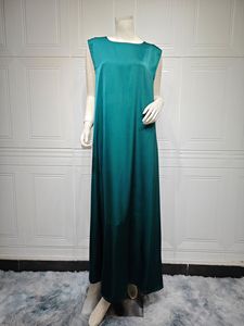 Abaya in Lana Tinta Unita Stile <span class=keywords><strong>Turco</strong></span> Lunghezza Caviglia con Cintura - Set Due Pezzi Moda Musulmana # Abaya, Caftano, Tunica, Vestito, Kimono - Product Image 6