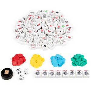 Mahjong classique de haute qualité en mélamine, imprimé par transfert thermique, avec logo personnalisé, jeu de stratégie pour enfants, familles et adultes - Product Image 6