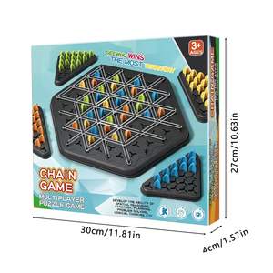 Tiktok classique Puzzle jeu <span class=keywords><strong>de</strong></span> société chaîne échecs Triangle échecs élastique interactif cheville multijoueur jeu bataille jouets enfants adulte - Product Image 6