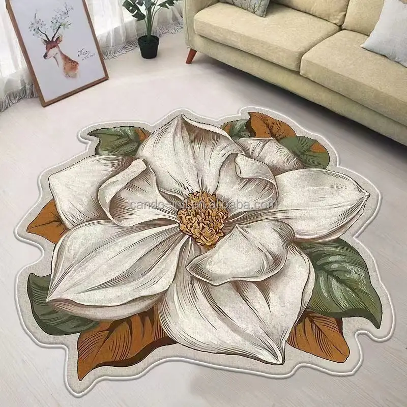 Hot Koop Fuzzy Bloemvorm Vloerkleed 3D Bloemen Dikke Microfiber Woondecoratie Tapijt Floor Tapijten Matten Voor