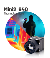 Kamera Mini2 MIPI CVBS 256 384 640px Kamera Termal Tanpa Shutter untuk Perangkat Genggam SDK UART Linux Jetson