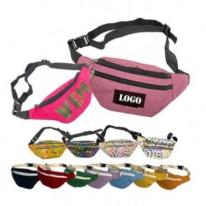 Riñonera Personalizada de Alta Calidad, Regalo Promocional, Patrón Bordado, Cierre de Cremallera, Hecha de Poliéster Duradero con Impresión de Logotipo - Product Image 1