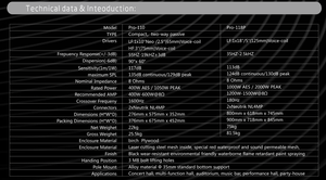线阵列扬声器音响系统TI PRO音频PRO 110使用室内和室外音响活动促销产品单10英寸 - Product Image 2