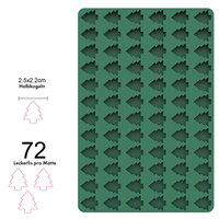 Moules de cuisson en silicone antiadhésifs et réutilisables pour Noël : 77 cavités en forme d'homme en pain d'épices et 72 cavités en forme d'arbre de Noël, 30x20cm