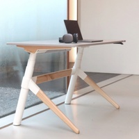 Bureau Debout Électrique Polyvalent JIECANG Moderne, Pieds Inclinés Écologiques, 1200N