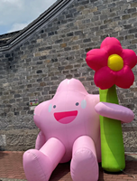 Fleur gonflable personnalisée et imperméable pour la décoration de jardins, d'hôtels et de parcs commerciaux