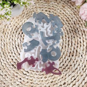 Moules de coulée en résine faits à la main pour bricolage Ins Style ornements décoratifs Silicone voiture Puzzle moule X0359 outils de gâteau - Product Image 4