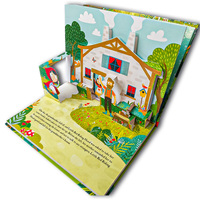 Livre pop-up personnalisé à la demande, Petit Chaperon rouge, impression éducative, livre d'histoires pop-up 3D pour enfants, anglais