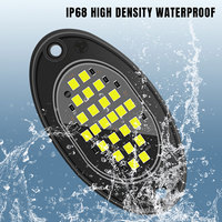 12V nueva condición 24smd 2835 coche roca luz atmósfera chasis luz para coche SUV ATV UTV blanco puro para coche carretera