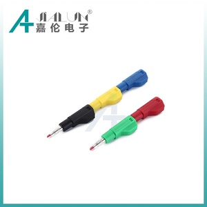 Jialun Đầu cắm chuối 4mm có thể thu gọn bằng đồng mạ niken mạ niken 600V 32A đầu nối đầu chuối an toàn Cách nhiệt hoàn toàn - Product Image 3