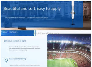 Lampe à halogénures métalliques à double extrémité pour éclairage sportif et d'inondation 200792 PHI-LIPS MASTER MHN-SA 1000W/842 1800 2000W/956 400V <span class=keywords><strong>XW</strong></span> - Product Image 6