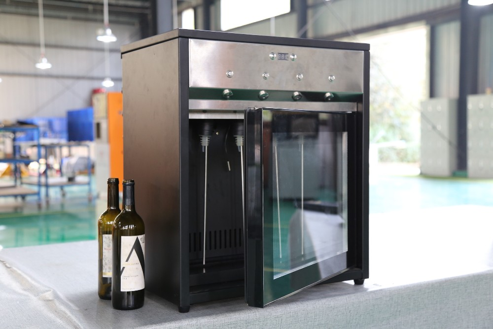4 бутылки, диспенсер для вина, холодильная машина для вина
