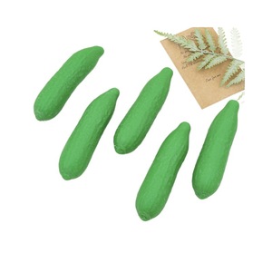Jouet à presser en forme de concombre, simulation de légume, en matériau TPR, balle anti-stress, jouet souple en forme de concombre, cadeau pour enfants - Product Image 4