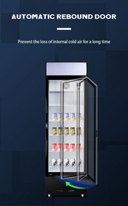 Commercial Single Glass Door Upright Beverage See Through Soft <strong>Beer</strong> Drinks Cooling Chiller Refrigerator - Product Image 6