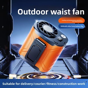 Autre nouveau ventilateur de ceinture portable transfrontalier, rechargeable par USB, appareil de refroidissement portable, autonomie de batterie longue durée - Product Image 2