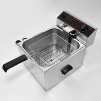Friteuse automatique pour Restaurant, appareil électrique, multifonction, réglable, pour la cuisson des frites et du poulet, utilisation commerciale, luxe, 11L