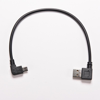 Câble de données micro USB personnalisé à charge rapide 3A, 90 degrés, blindage en cuivre pur tressé, gaine en PVC, certifié CE, blanc/noir, gauche