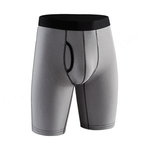 Calzoncillos bóxer para hombre al por mayor, ropa interior transpirable de diseño personalizado con estampado de moda, Bóxer largo para hombre - Product Image 5