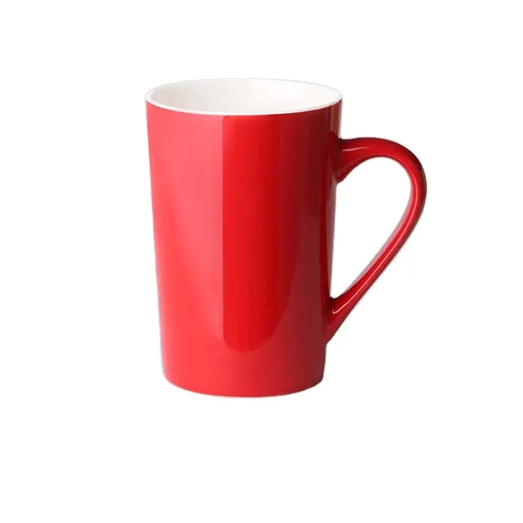 Best Gift Souvenir Modern Simple Black White Red Blue Green Coffee Cup Custom Mugs Ceramic
