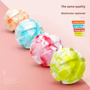 Toptan İki Renkli Elastik Top TPR Evcil Hayvan Oyuncağı Dayanıklı Dahili Ses Çıkaran İnteraktif Köpek Çiğneme ve Diş Temizleme Oyuncağı Köpek Oyunu İçin - Product Image 2