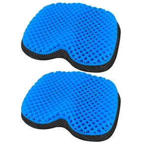 Cojín de Asiento con Diseño de Panal de Abeja Morado, con Funda Extraíble, para Alivio de Presión en la Silla, Soporte para Glúteos, Forma Oblonga - Product Image 6