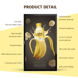 70 75 82 85 86 98 100 110 inch treo tường 4k kỹ thuật số biển quảng cáo Media Player với USB - Product Image 3