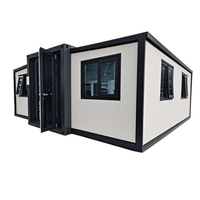 Maison mobile facile à installer, petite maison conteneur extensible de 20 pieds ou 40 pieds avec chambre, cuisine, salon, design préfabriqué