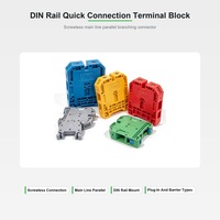 Bloc de terminaison à connexion rapide de grande taille pour connexion parallèle des lignes principales et connecteur sans vis pour boîte de distribution