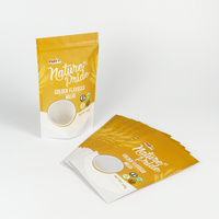 Aangepaste Print Mylar Zakken Hersluitbare Standaard Zakje Voor Droge Vruchten Noten Snack Voedsel En Melk Geur Proof Emballage