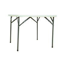 Vente en gros 80cm Table pliante carrée en plastique Table d'appoint Table d'extérieur pour jardin et terrasse