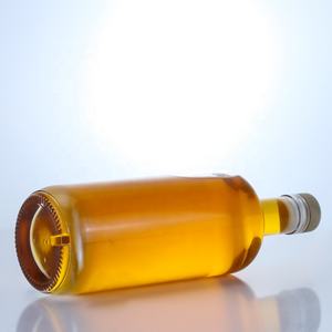 Venta Al Por Mayor, Botella De Vidrio Para Licor Transparente Redonda, Tequila, Brandy, Ron, 500ml, 700ml, 750ml - Product Image 3