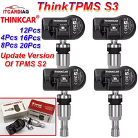 THINKCAR Universel 315MHz 433MHz THINKTPMS S3 Capteur de pression des pneus de voiture TPMS Système de surveillance de la pression des pneus de voiture pour voitures
