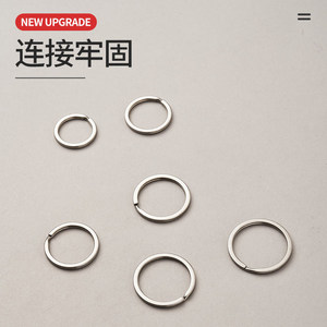 304 Stainless Steel <b>Key</b> Ring Round Metal Keychain Hard Wearing Various Sizes - Product Image 1