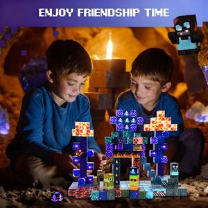 200 Pièces Blocs Magnétiques en Plastique Jouets de <span class=keywords><strong>Construction</strong></span> pour Enfants Garçons Filles <span class=keywords><strong>Jeu</strong></span> de <span class=keywords><strong>Construction</strong></span> Éducatif STEM Cadeau Sensoriel Anniversaire - Product Image 6