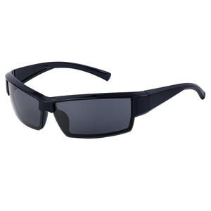 Lunettes de soleil sportives rouges demi-cerclées UV400, monture PC, anti-UV, coupe-vent, pour le cyclisme et les activités de plein air - Product Image 2
