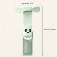 Ventilateur pliable portatif avec batterie externe 3000 mAh, câble, lampe torche LED, rechargeable par USB, kit d'urgence portable pour extérieur et maison, en plastique
