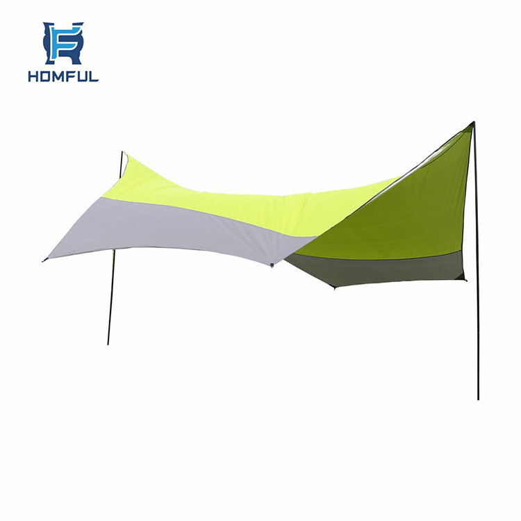 HOMFUL Imperméable Multijoueur Auvent Tente Mouche Camping Plage Parasol Tente Bâche De Camping