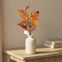 Branche de feuille d'automne artificielle en forme de citrouille pour la décoration de la maison, couronnes de Thanksgiving et de mariage, arrangement floral en soie, vente en gros