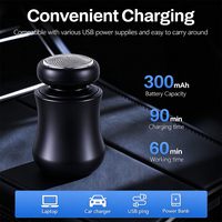 Mini rasoir électrique 300 mAh rechargeable par USB, tête de rasage ronde à 360 degrés pour hommes, pour la maison, les voyages et l'hôtel