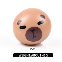 Vente chaude Mignon Capybara Squeeze Toys Fun Fluide Moldable Squishy Jouet Lente Rising En Caoutchouc Mochi Fidget Squeeze Jouets pour Enfants
